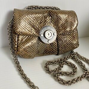 henri bendel Milliner Mini Iridescent Python Embossed Leather Crossbody
